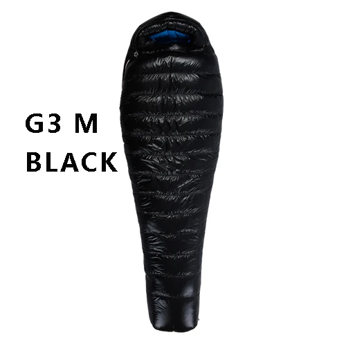 G3M BLACK Спальный мешок на гусином пуху AEGISMAX G1/G2/G3, спальный мешок на открытом воздухе для кемпинга - Цвет: G3M BLACK