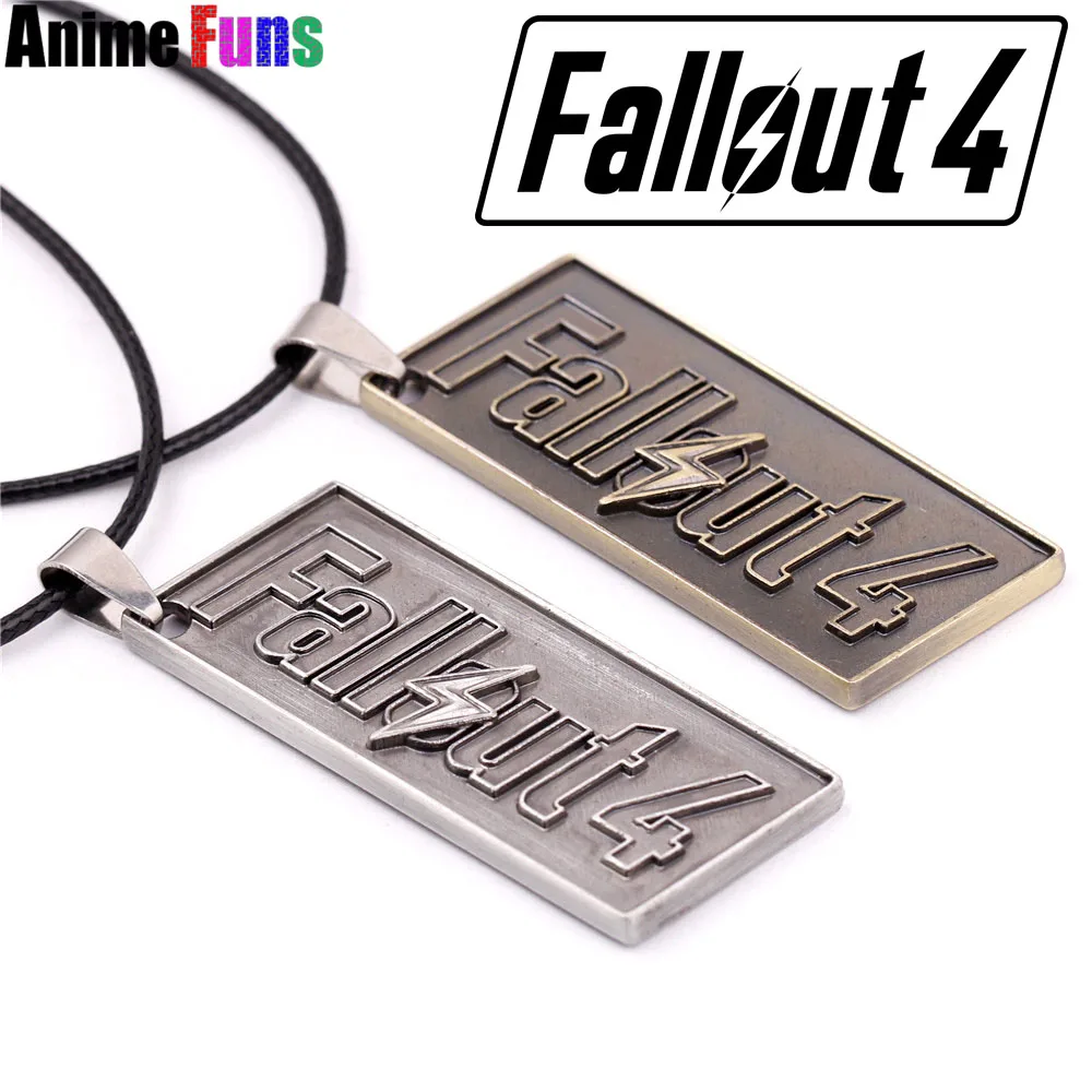 Горячая игра Fallout 4 Логотип колье брелок цинковый сплав Подвески брелки ювелирные