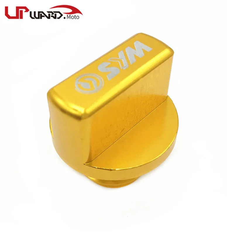 Gold Для SYM Maxsym 400i 600i 400 600 аксессуары для мотоциклов CNC двигатель из алюминиевого сплава магнитное отверстие для слива масла крышка топливного бака - Цвет: Gold