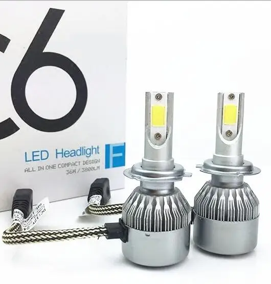 

Promotion 20sets/Lot Hotsale 25W 3000LM C6 2Side COB LED Headlight Kit H1 H3 H7 H8 H9 H10 H11 9005 9006 880