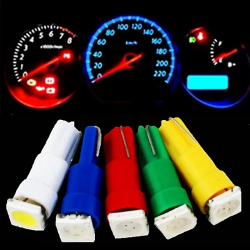 1 шт. T5 37 58 70 73 74 5050 Led SMD лампа Автомобильный датчик Speedo приборная панель 12 В синий