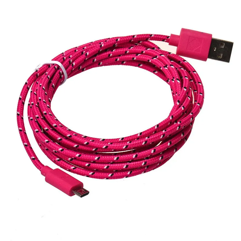 2018 USB-кабель для зарядного устройства 1 м зарядное устройство Micro USB из пеньковой