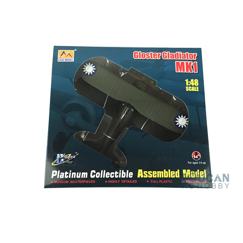 Easy Model 39321 1/48 зеленый Глостер в гладиаторском стиле MK1 истребитель готовой Jet