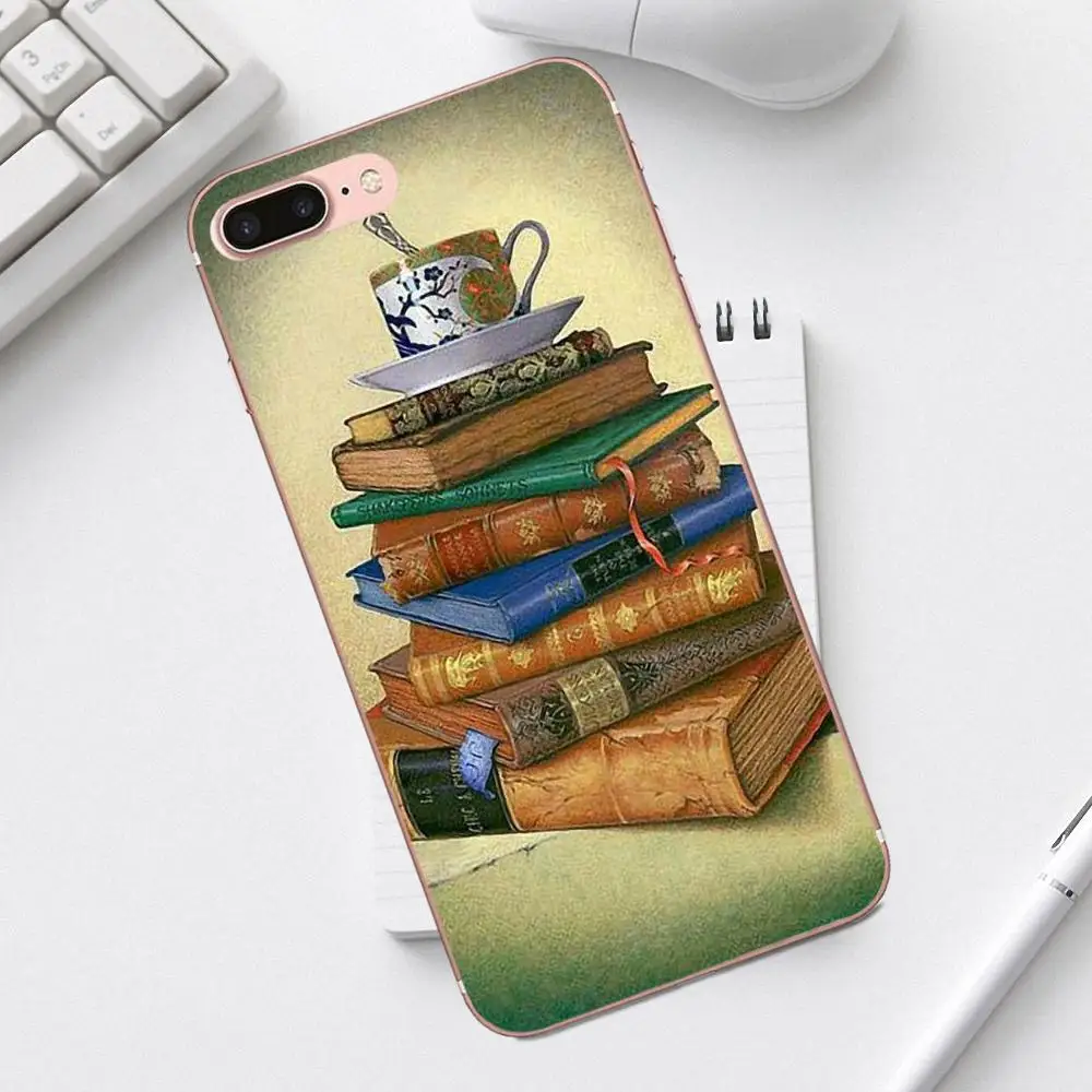 Чехол для телефона Qdowpz Galaxy Alpha Core Prime Note 4 5 8 S3 S4 S5 S6 S7 S8 S9 mini edge Plus чехол Lost In A Book |