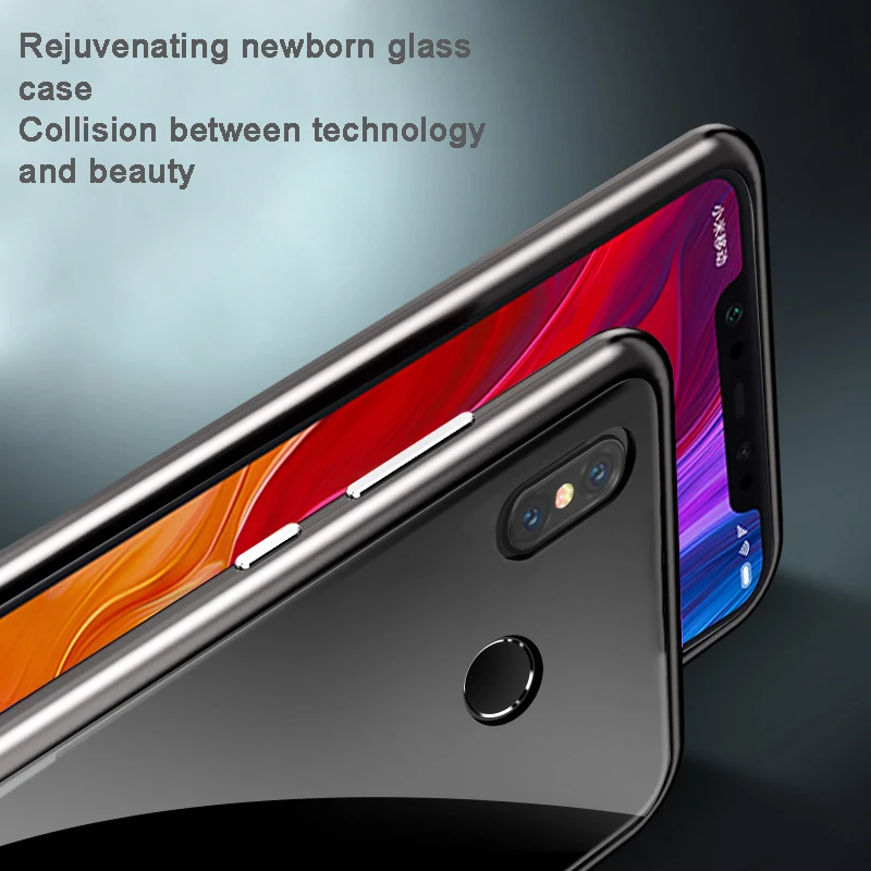 Mi 8 Lite чехол с магнитной адсорбцией чехол для телефона на Xiao mi 8 mi 8 Lite mi 8 8 Lite светильник закаленное стекло с магнитом задняя крышка