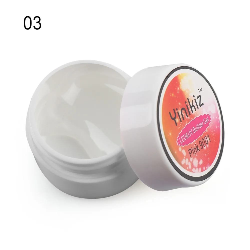 Beauty Nail Art розовый, белый, прозрачный, 3 цвета, УФ-гель для наращивания, французский Быстросохнущий гель для ногтей, желе для наращивания ногтей, укрепляющий клей - Цвет: 3