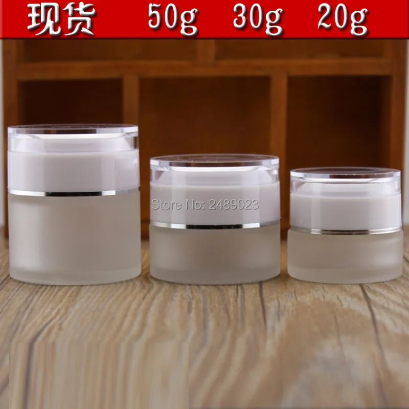 Матовая стеклянная банка для крема косметический контейнер банки макияжа с