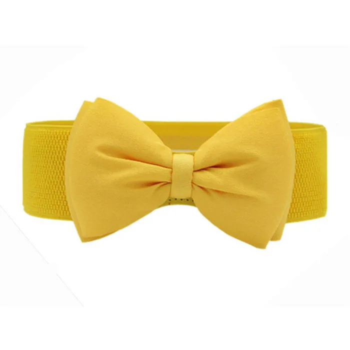 Женский ремень новинка 2017 Модный женский эластичный пояс с бантом и широкой