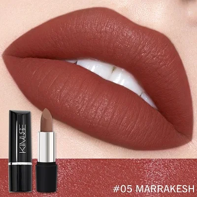 05 Marrakesh KIMUSE, брендовая губная помада для макияжа, матовая, стойкая, водостойкая, Обнаженная пигментная губная помада, матовая, Batom, косметика для губ, 10 цветов, Maquillaje - Цвет: 05 Marrakesh