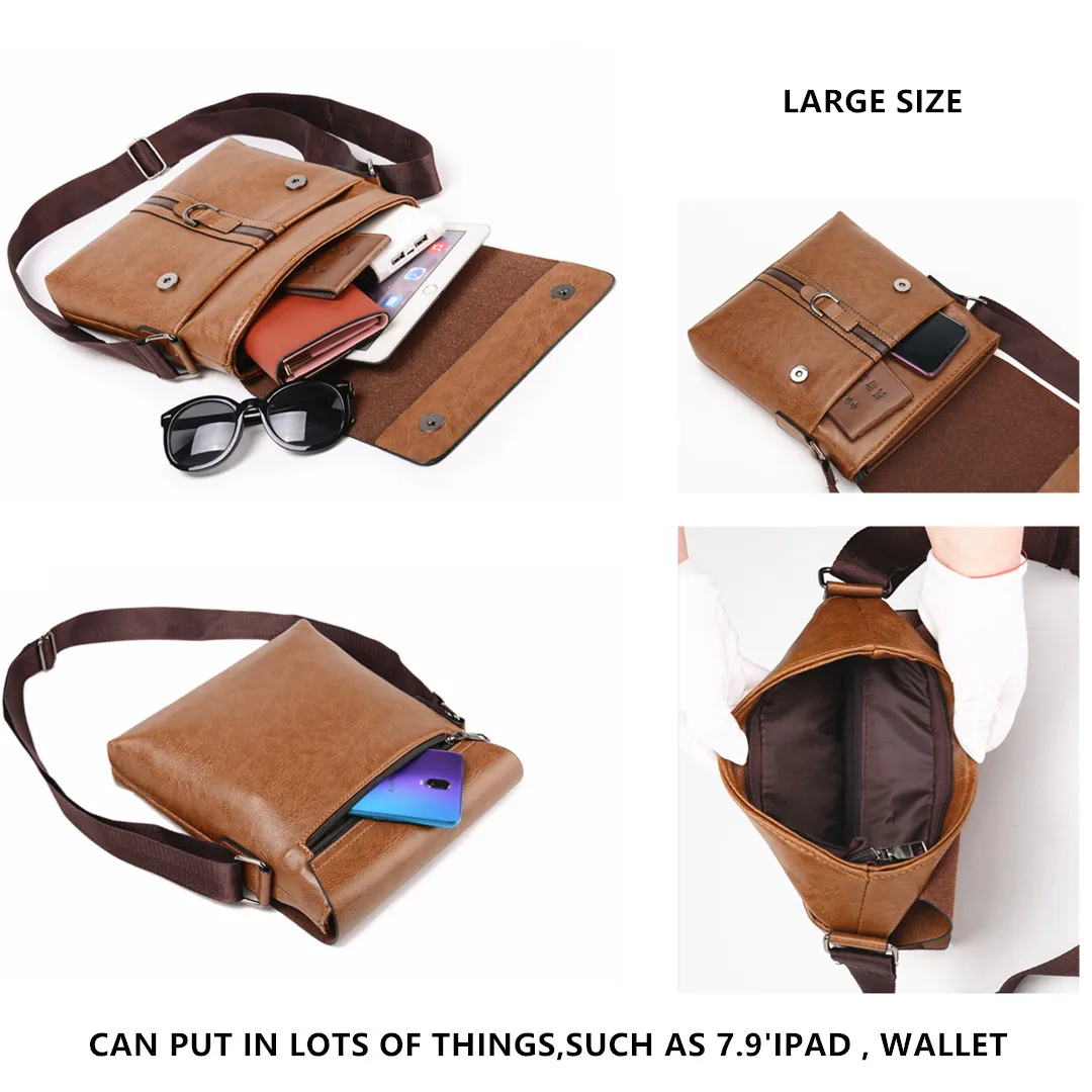 Мужской брендовый портфель для iPad jeep buluo оранжевый деловой из искусственной кожи