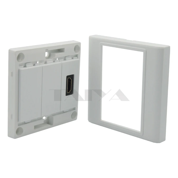 Настенная пластина HDMI с углом бокового разъема гнездо поддержка 3D и 4K|hdmi wall plate|wall