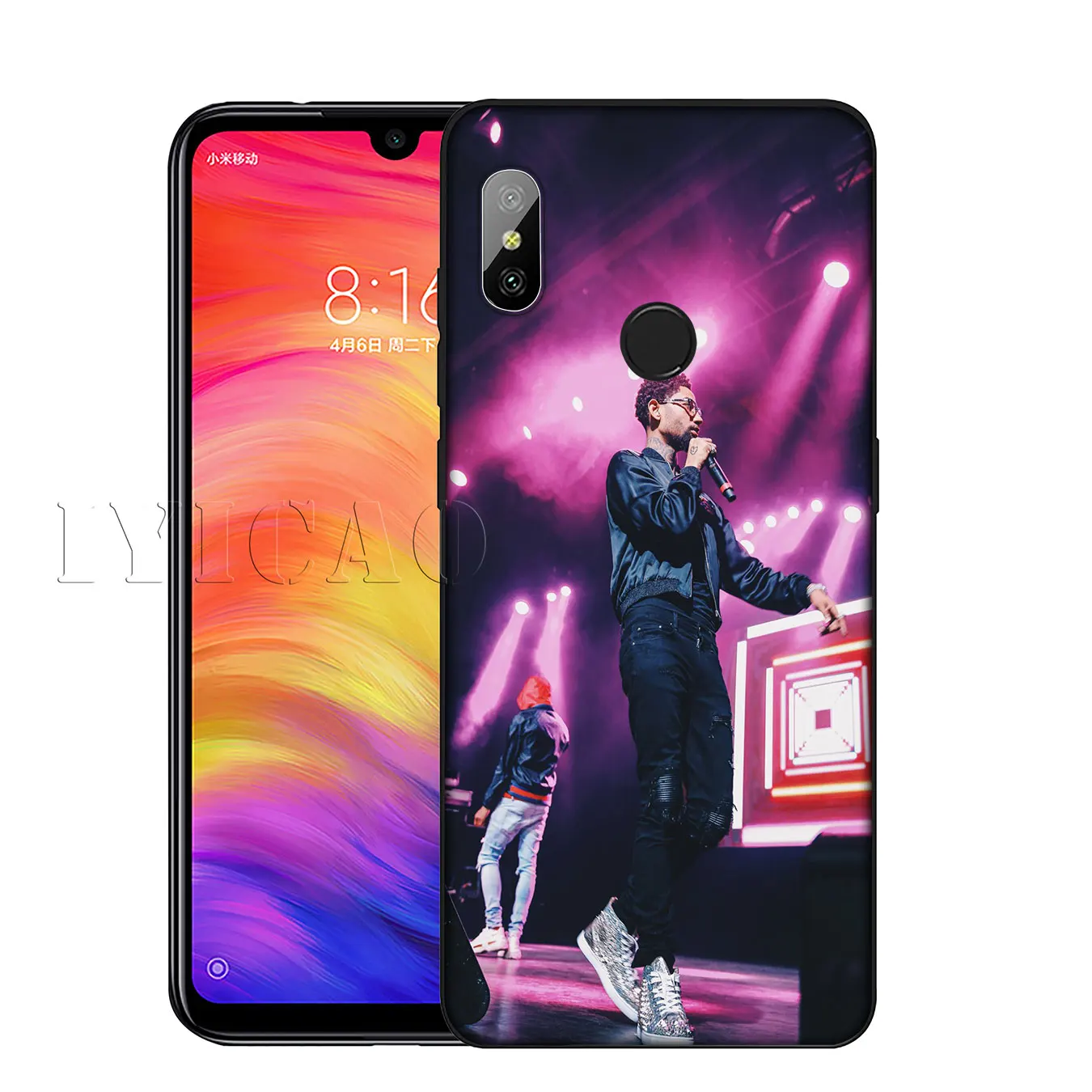 IYICAO Pnb Rock Soft Silicone Phone Case for Xiaomi Mi 10 9 9T CC9 CC9E 8 SE A3 Pro A1 A2 Lite 6 pocophone f1 mi9 mi8 mia2 |