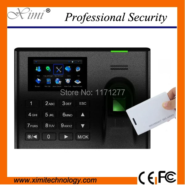 ZK TCP/IP linux system dood quality 3000 fingerprint user RFID card reader standalond biometric time attendance | Безопасность и