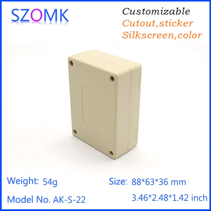 Пластиковый корпус для электроники пластиковый (1 шт.) 88*63*36 мм szomk Электрический abs