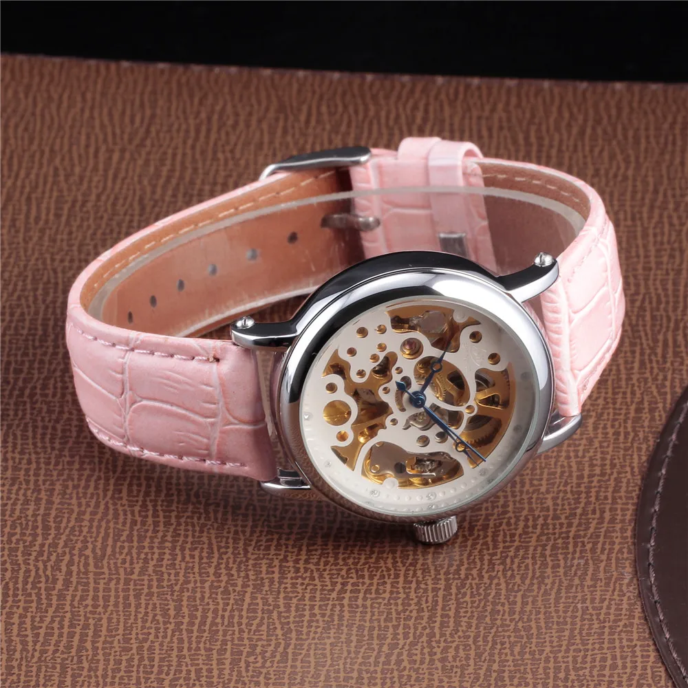 Часы SHENHUA женские кожаные автоматические механические под платье|bracelet gift|bracelet