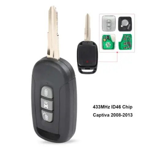 Пульт дистанционного управления Keyecu с 3 кнопками подходит для Chevrolet/Holden 5 7 Captiva 2009