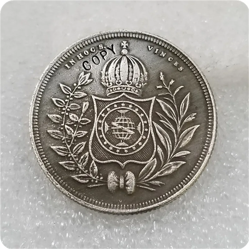 1843 Бразилия 400 рейс имитация монеты