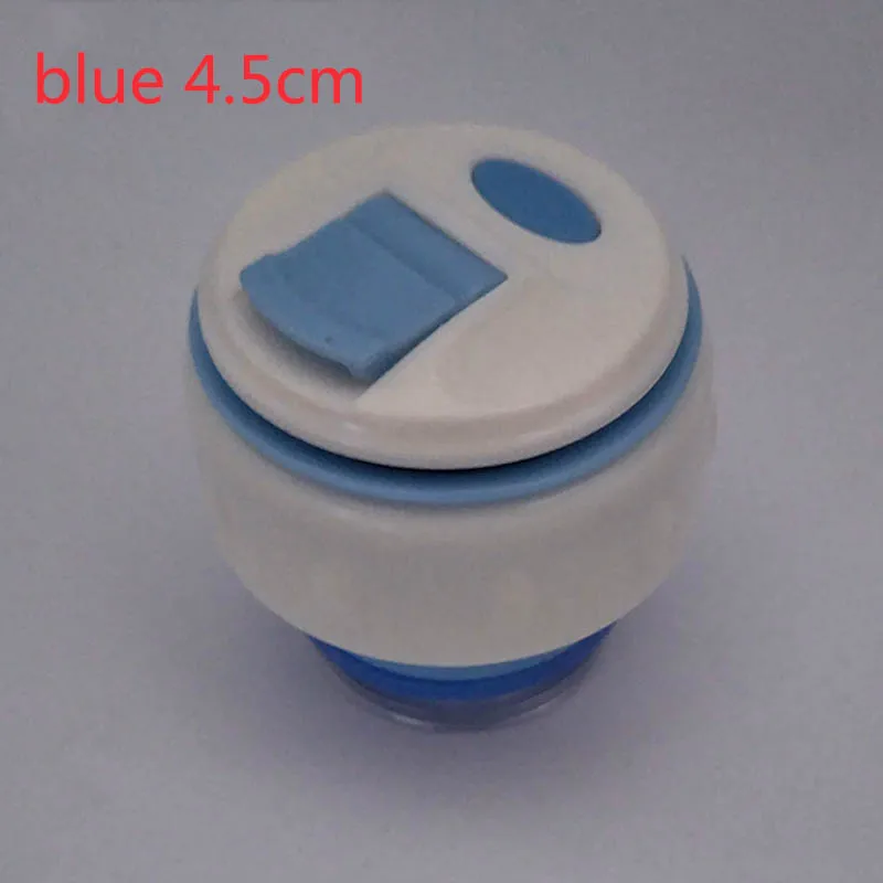 blue 4.5cm Вакуумная фляжка крышка термоса портативная универсальная дорожная кружка аксессуары 1 шт. Выходная фляжка в форме пули крышка пластиковые крышки термоса - Цвет: blue 4.5cm
