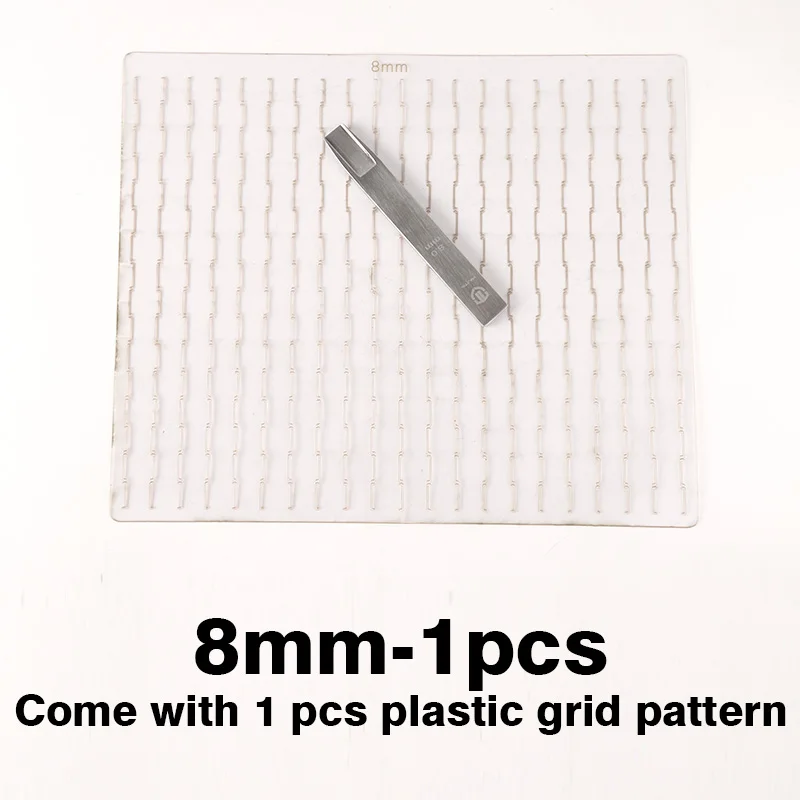 8mm-1pcs WUTA оригинальные плетеные кожаные инструменты для рукоделия и плетения, инструмент для перфорации, BV пояс, инструмент с узором, кожаный резак для ручной работы - Цвет: 8mm-1pcs