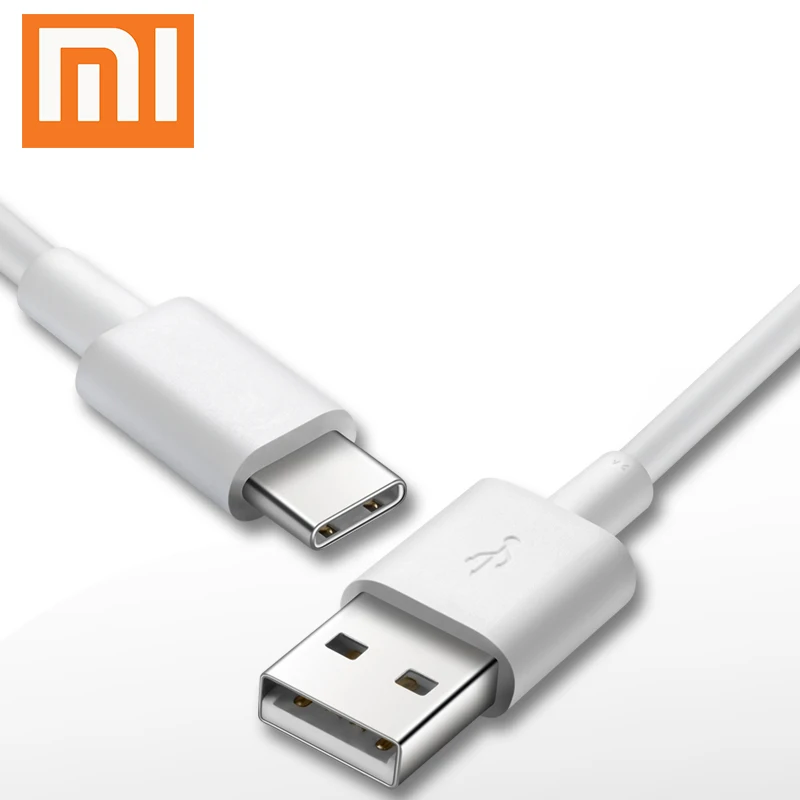 Оригинальный зарядный кабель Xiaomi Mi A1 USB type C белый питания для передачи данных и