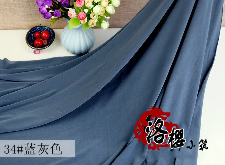 Blue gray 34 Микро- волокна lycra спандекс участок ткани купальник zentai крепко танец костюмов вязать ткань этапе декоративные ткани - Цвет: Blue gray 34