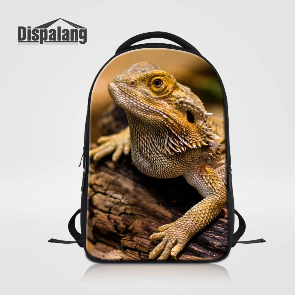 Рюкзак для ноутбука Dispalang Lizard мужской/женский рюкзак с принтом животных школьные