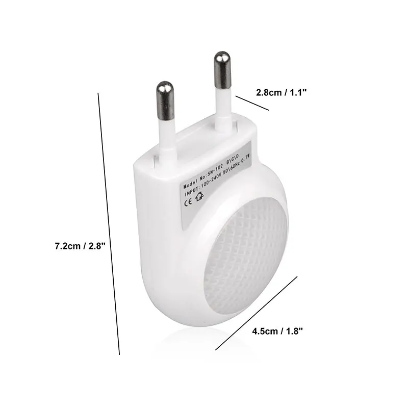 Миниатюрный автоматический светодиодный ночник встроенный светильник с