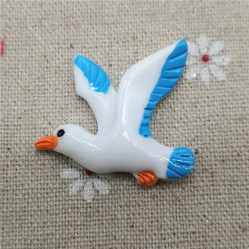 Якорь/руль/маяк/спасательное кольцо/Кабошон из смолы seagull с плоским основанием