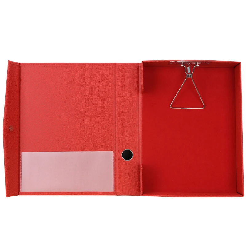 A4 Paper Storage Box Document File Holder with Cover & Steel Clip Office Desktop Organizer Folder | Дом и сад