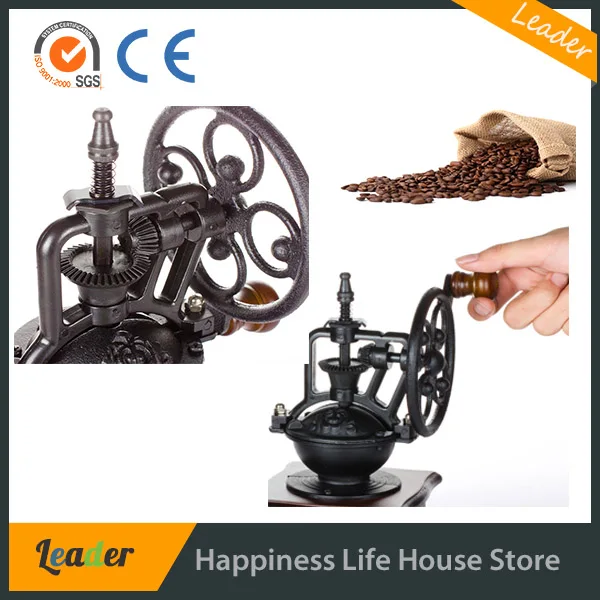 Деревянный Ручной Кофемолке Винтажном Стиле Кофемолки |