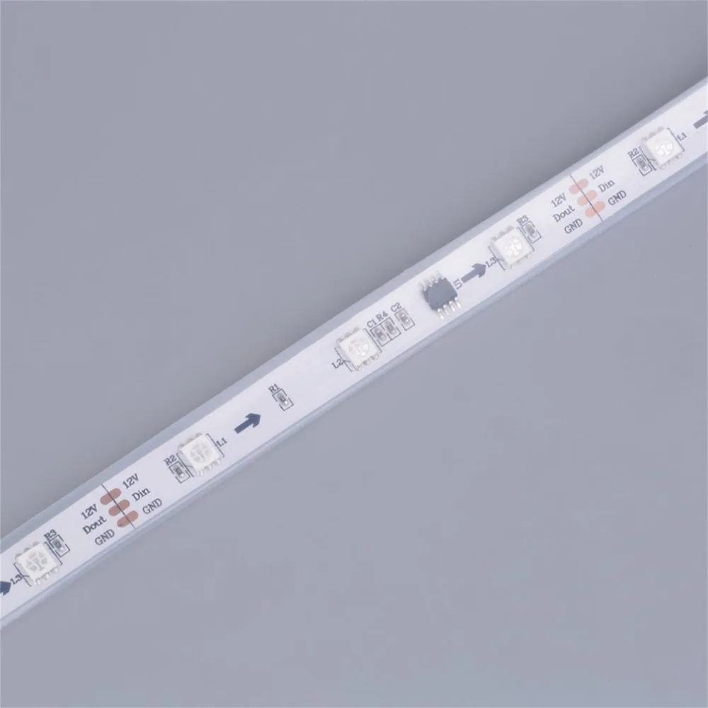 ICOCO многоцветный WS2811 высокая яркость 5050 SMD Светодиодная лента Водонепроницаемая