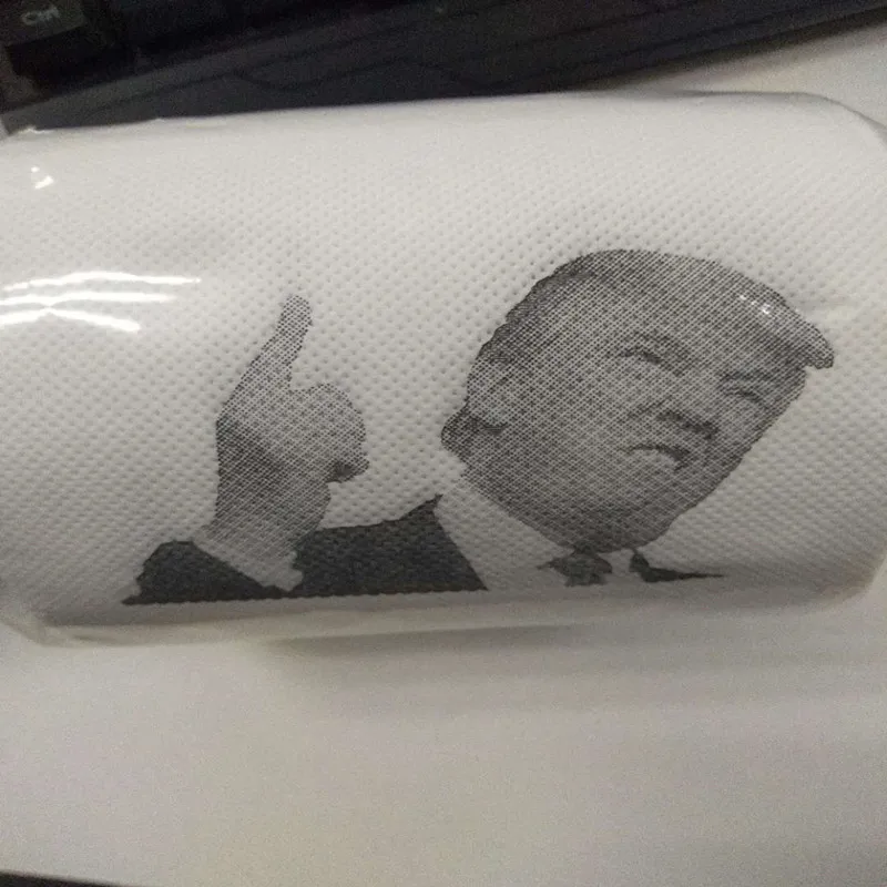 1 рулон креативная туалетная бумага с президентом Дональдом Трампом|Переносные