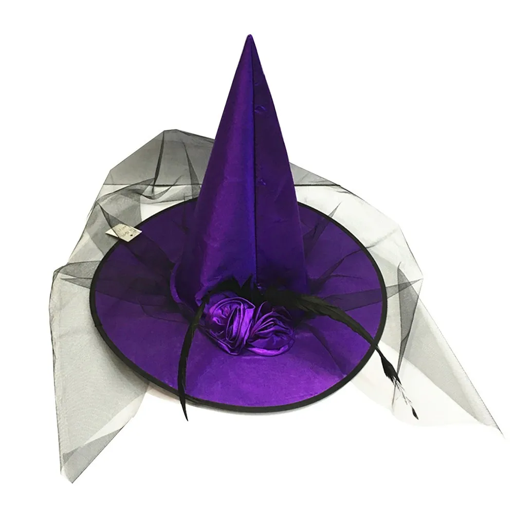 Halloween Witch Hat Wicked Cap Party Decoration Decor Hats Fancy Dress Top 2019 new | Дом и сад