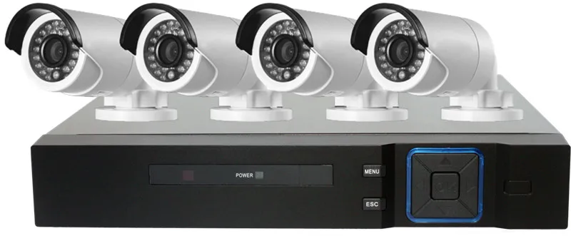 4 канальная система видеонаблюдения 1080N HDMI DVR 4PCS 1080P IR наружная камера|outdoor camera|ir