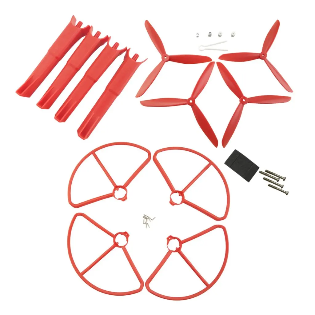 4 шт. шасси + пропеллер защитное кольцо для MJX B2 Bugs 2 RC Drone Quadcopter UAV Запчасти