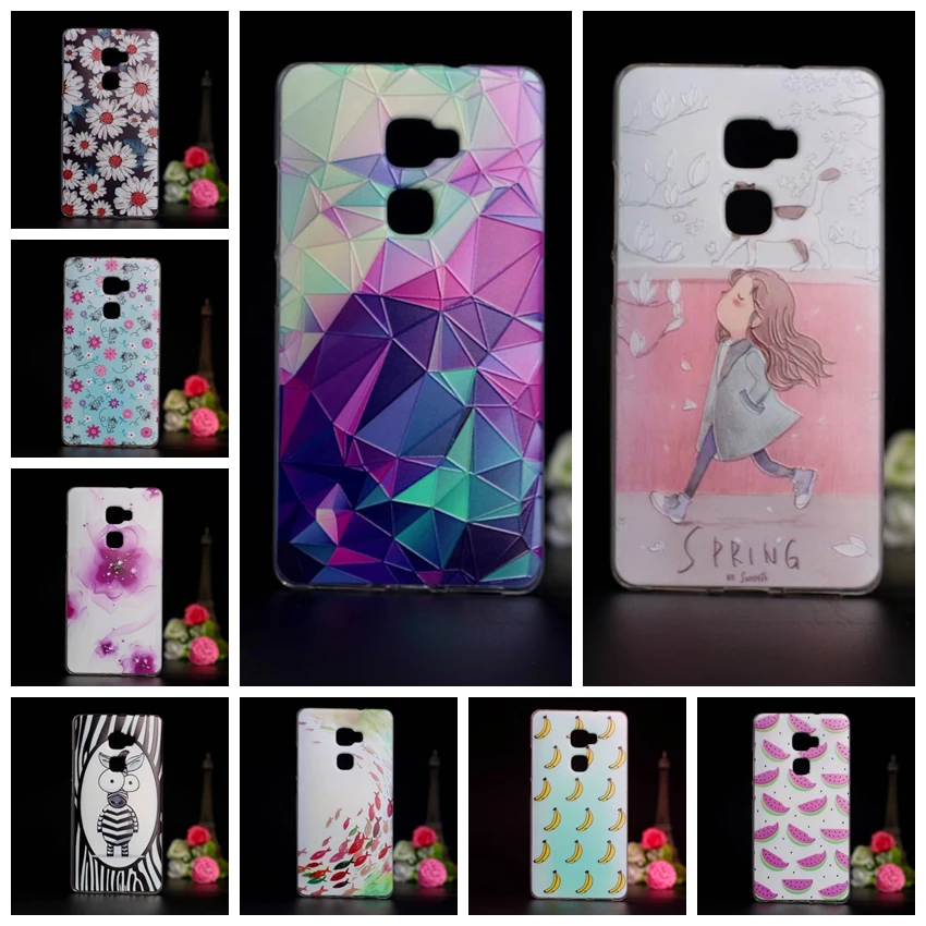 Роскошный чехол для телефона huawei mate S 3D стерео рельефный рисунок задняя крышка