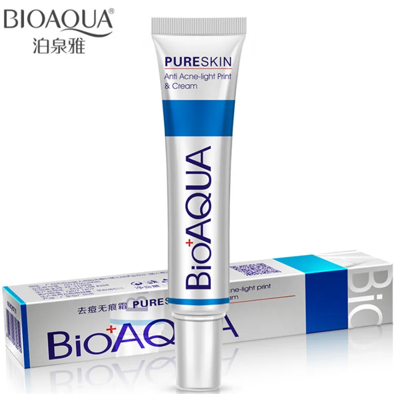 Bioaqua 30 г крем против акне/контроль масла/сужение пор/удаляет рубцы после акне/Уход