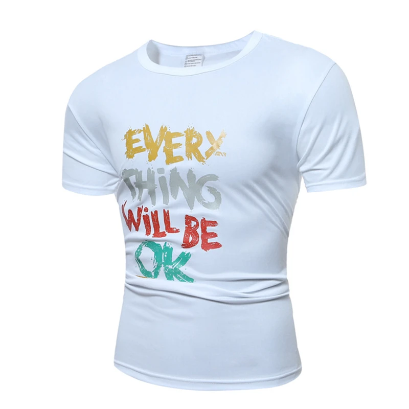 2017 Летний Новый Прибытие Мужчины Футболка Повседневная Slim С Коротким Рукавом