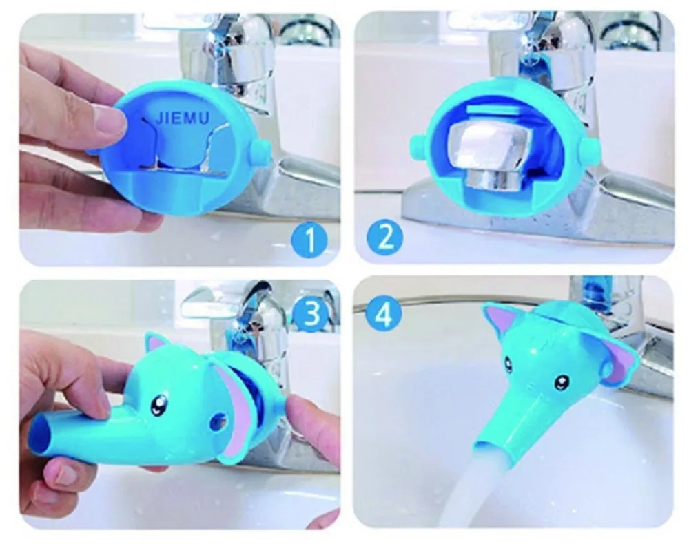 Милый мультфильм Животные дети Безопасный кран Extender | Мать и ребенок