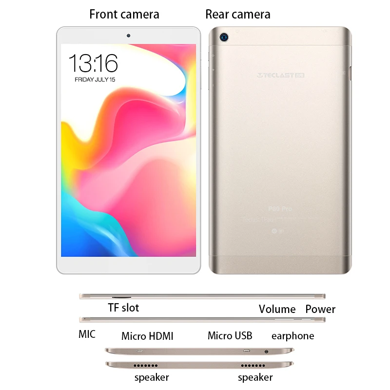 Teclast P80 Pro планшет Android 7 0 четырёхъядерный 2 Гб ОЗУ 32 ПЗУ 1 3 ГГц|Планшеты| |