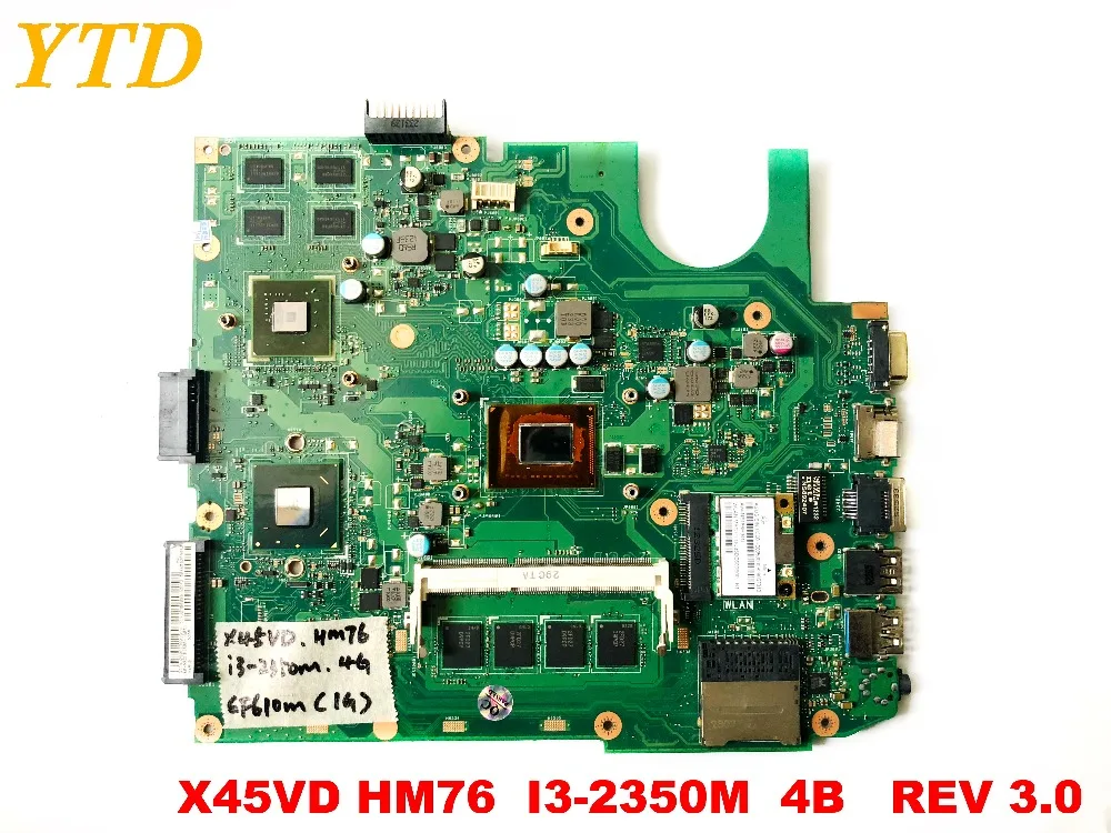 

Original for ASUS X45VD laptop motherboard X45VD HM76 I3-2350M 4GB REV 3.0 tested good free shipping