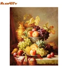 Краска RUOPOTY для самостоятельного рисования по номерам, настенная краска для фруктов, ручная краска, акриловая краска по номерам для украшения дома