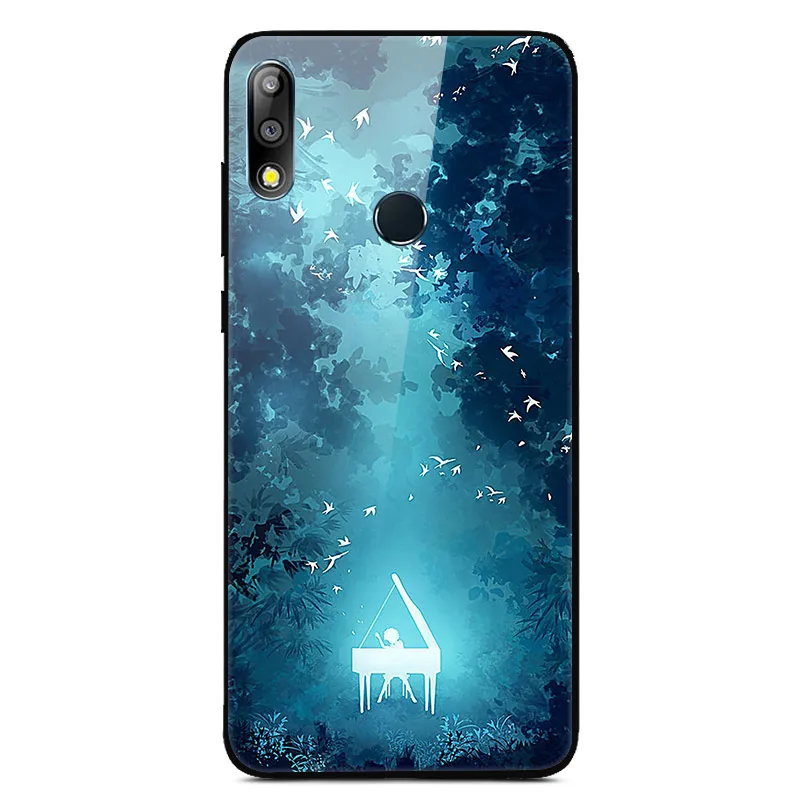 Для Asus Zenfone Max Pro M2 ZB631KL чехол из закаленного стекла с изображением планеты космос, стеклянный чехол на заднюю панель для Asus ZB631KL ZB 631KL ZB 631 KL - Цвет: 31