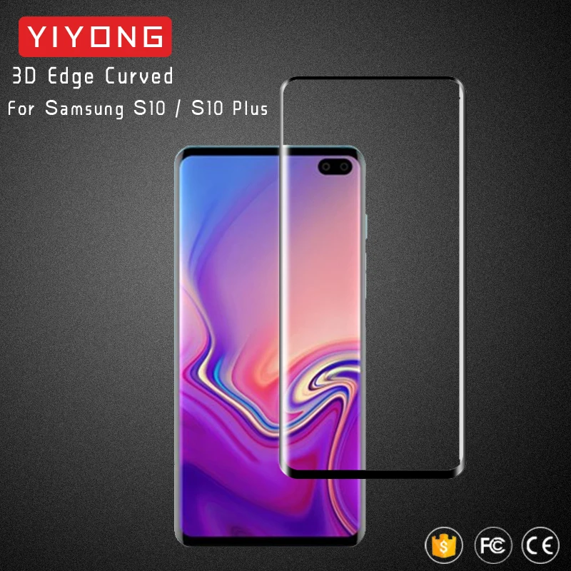 25Pcs/Lot 3D Edge Curved Glass For Samsung Galaxy S10 Plus Lite Tempered Screen Protector S9 S8 | Мобильные телефоны и