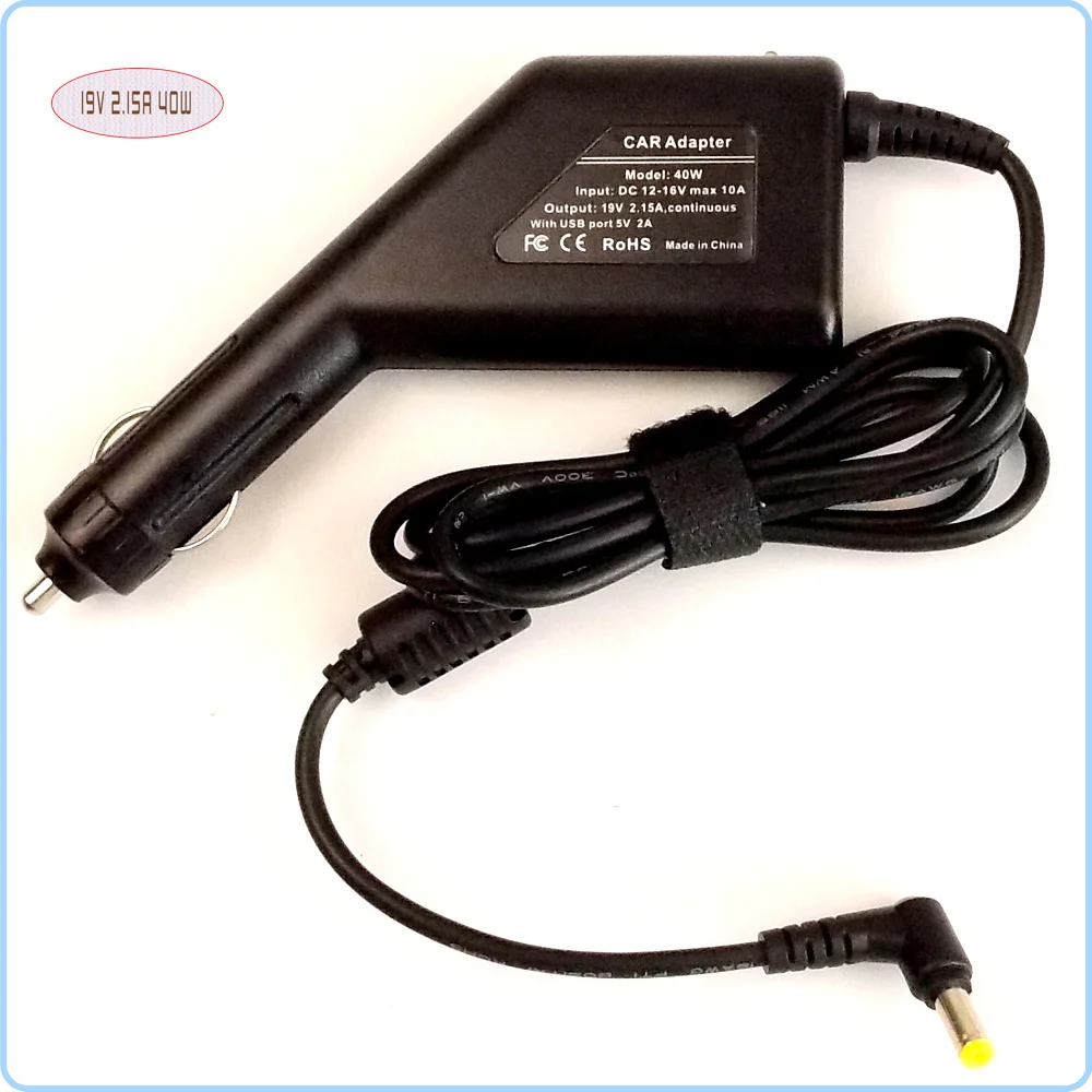 Автомобильный адаптер питания постоянного тока для ноутбука + usb-порт Acer Aspire One A110L