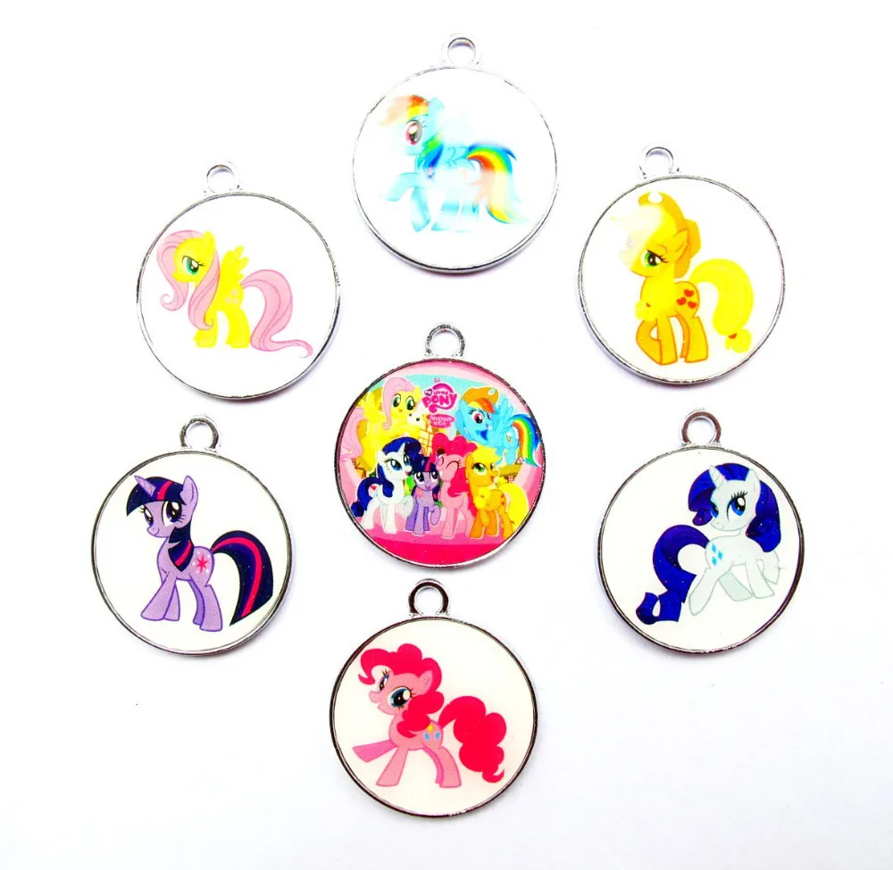Бесплатная доставка оптовая продажа 20 сережек из м/ф Мой Маленький Пони|pendants jewelry