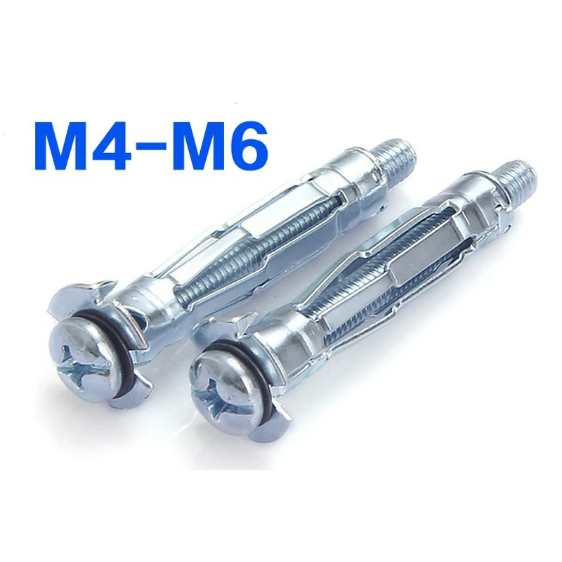

M4 M6 Plasterboard Expansion Screw Bolt Hollow Curtain Wall Screw Expansion 20pcs