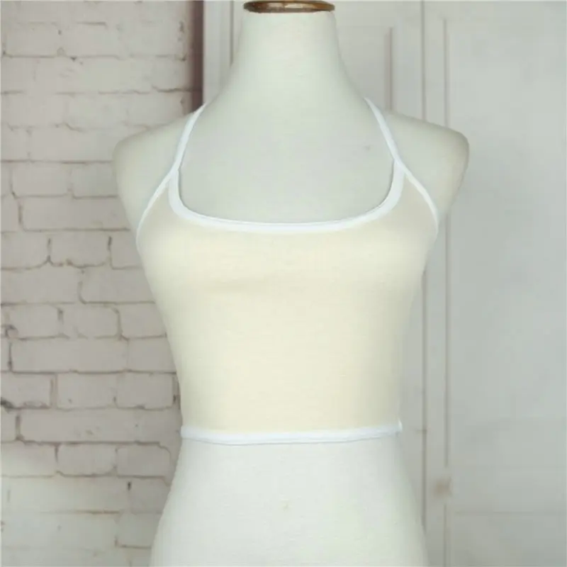 Blusa новинка 2018 короткий однотонный хлопковый бюстгальтер укороченный топ майки