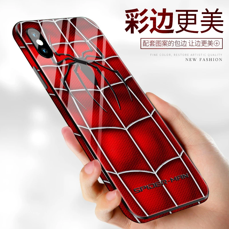 Лучший человек Вэй Супермен пантера мобильный корпус для iPhone 6 7 8 Plus X XS MAX паук