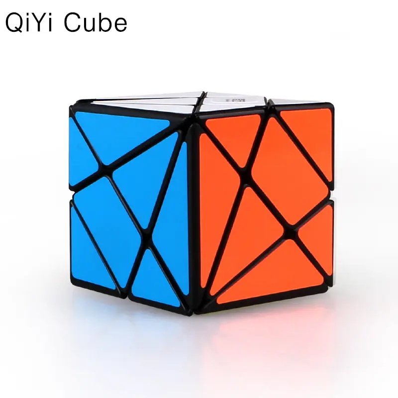 

QIYI Axis Magic Cube Change Irregularly Jinggang Professional Puzzle Speed Axis Cube with Frosted Sticker 3x3x3 Black Body Cube